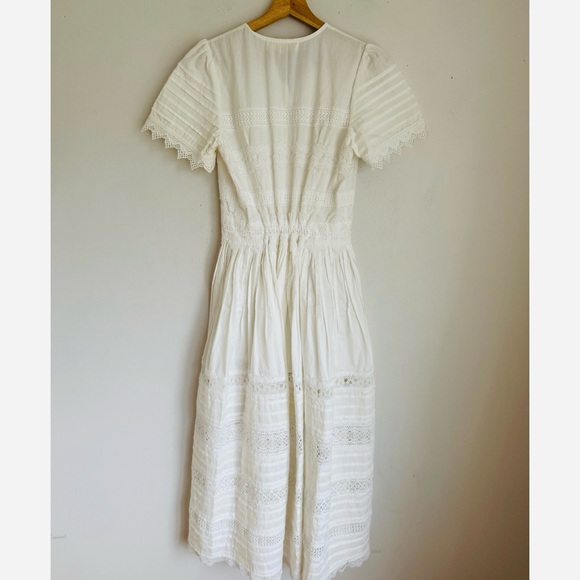 NWT Waimari Camila Lace Embroidered Maxi Dress in Pure White - Picture 11 of 13